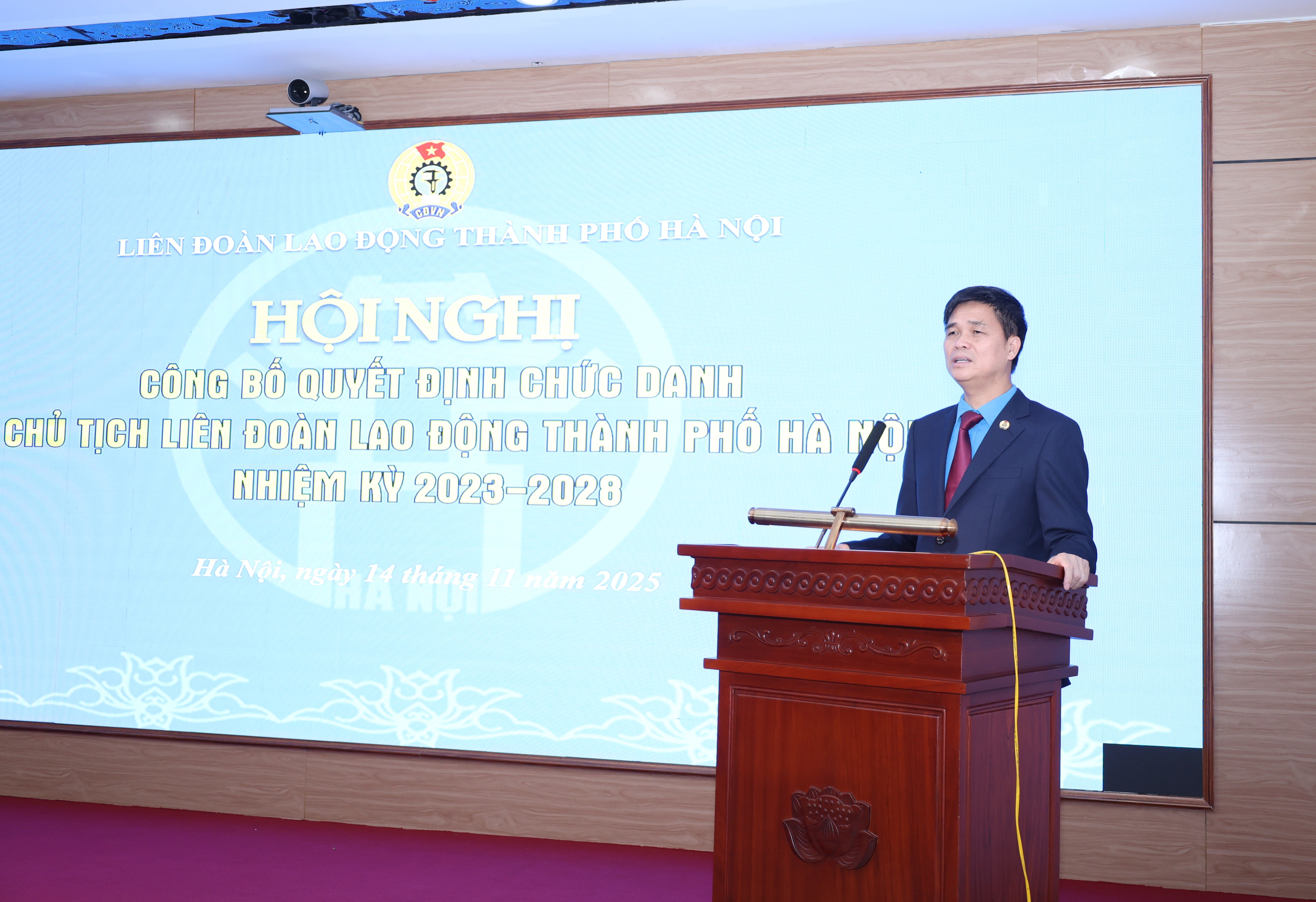 Đồng chí Nguyễn Văn Thắng giữ chức Chủ tịch LĐLĐ thành phố Hà Nội