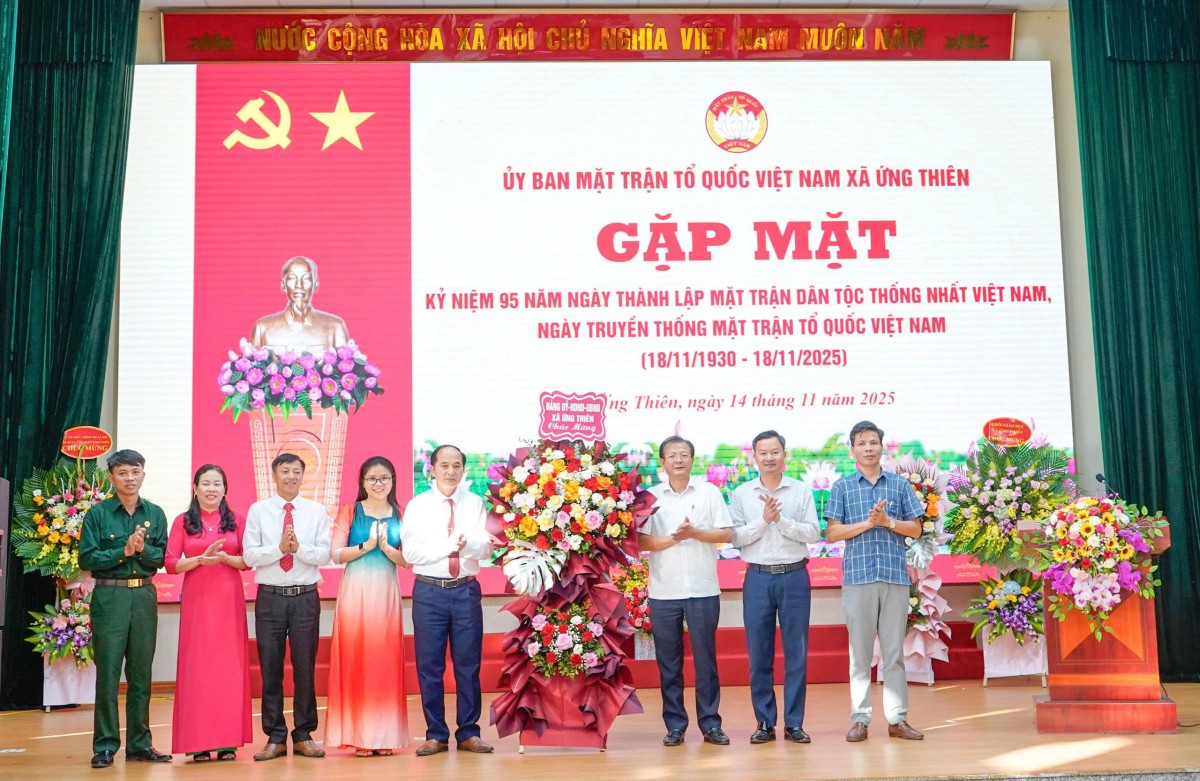 Xã Ứng Thiên: Phát huy tinh thần đại đoàn kết, hoàn thành tốt nhiệm vụ sau sắp xếp đơn vị hành chính Xã Ứng Thiên: Phát huy tinh thần đại đoàn kết, hoàn thành tốt nhiệm vụ sau sắp xếp đơn vị hành chính