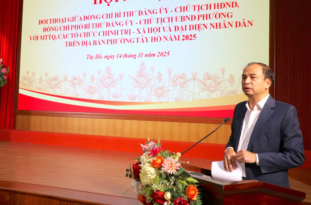 Phường Tây Hồ đối thoại cởi mở, lắng nghe và tiếp thu ý kiến Nhân dân