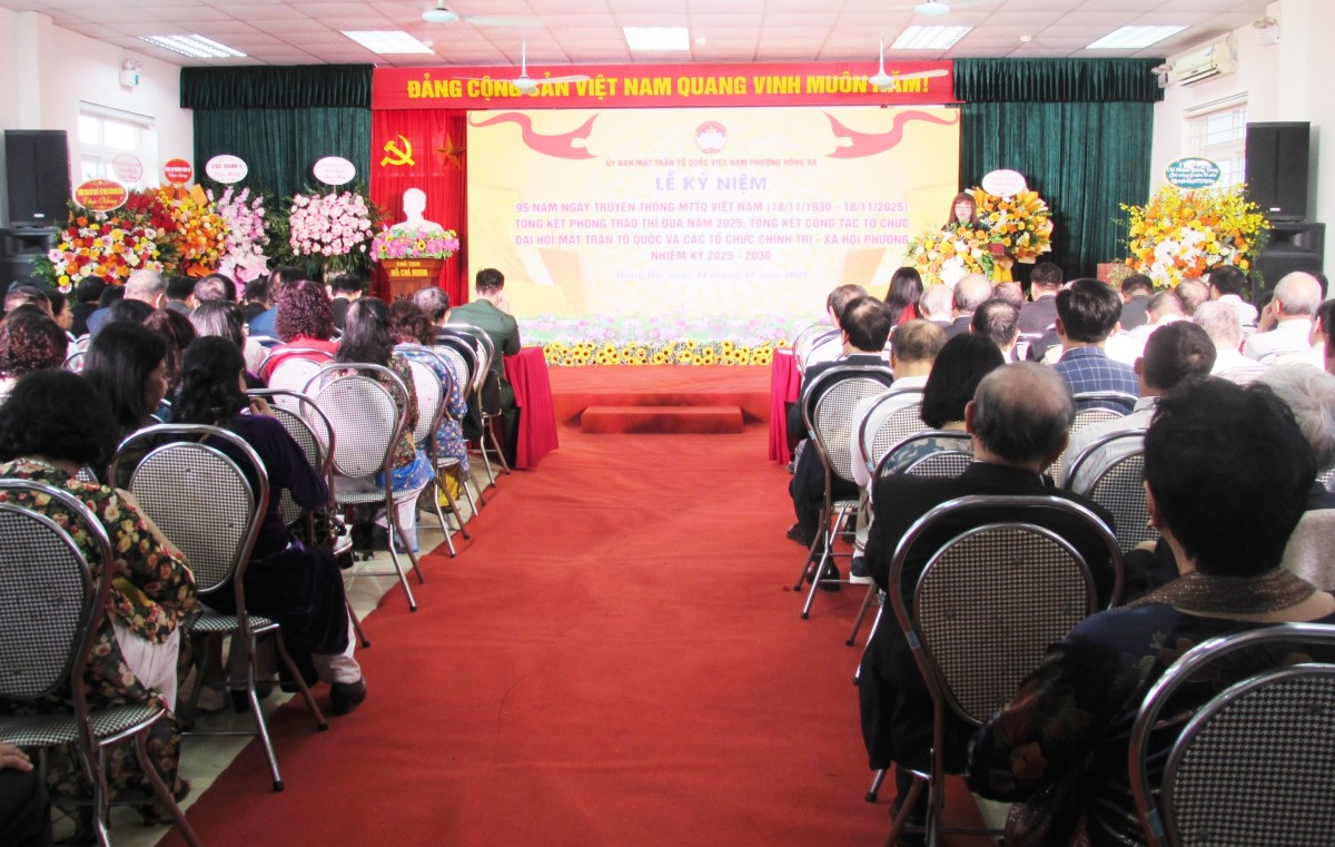 Phát huy tinh thần đại đoàn kết, góp phần xây dựng phường Hồng Hà phát triển toàn diện