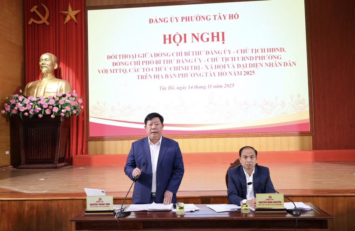 Phường Tây Hồ đối thoại cởi mở, lắng nghe và tiếp thu ý kiến Nhân dân