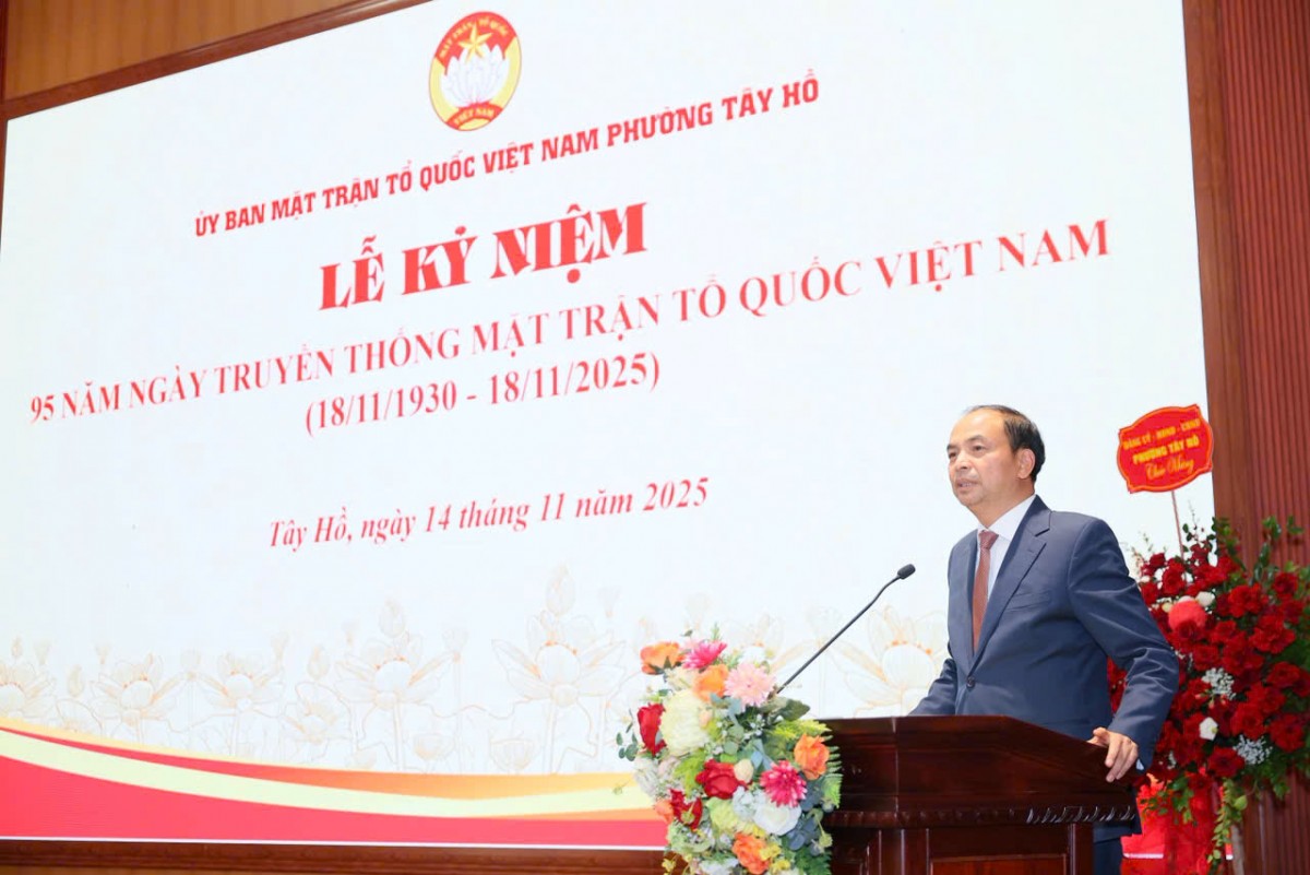 Phường Tây Hồ kỷ niệm 95 năm Ngày truyền thống Mặt trận Tổ quốc Việt Nam