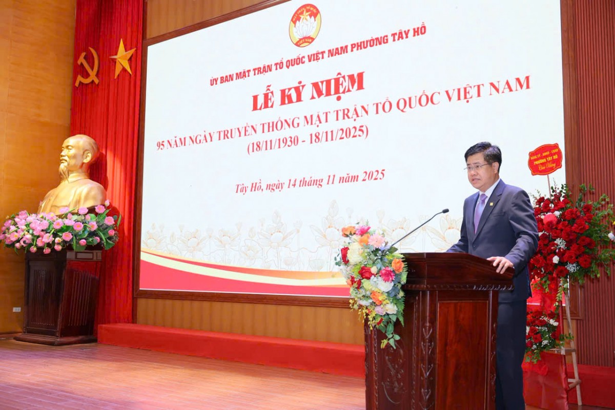 Phường Tây Hồ kỷ niệm 95 năm Ngày truyền thống Mặt trận Tổ quốc Việt Nam