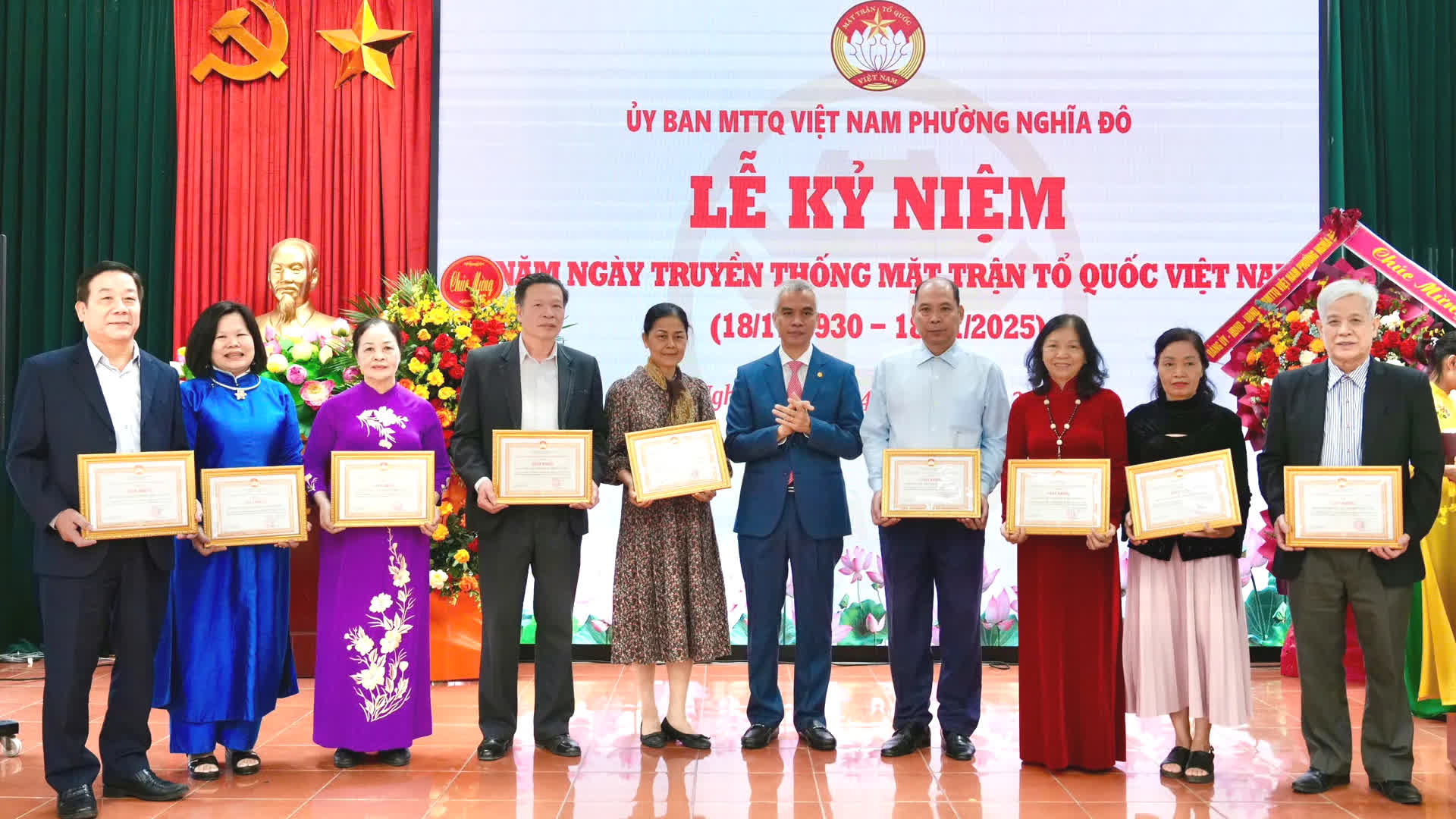 Phường Nghĩa Đô kỷ niệm 95 năm Ngày Truyền thống Mặt trận Việt Nam