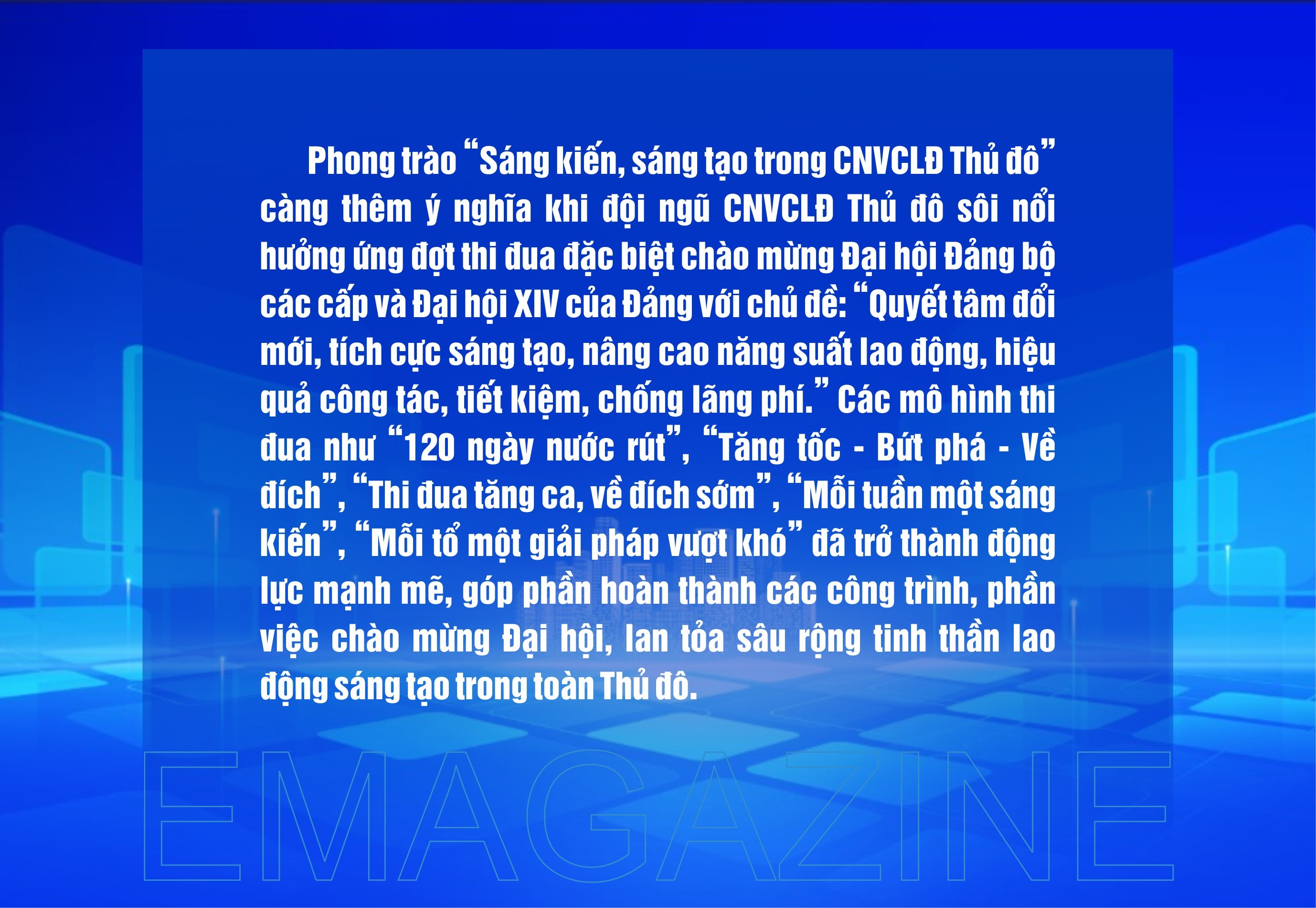 Chắp cánh cho những ý tưởng đột phá của người lao động