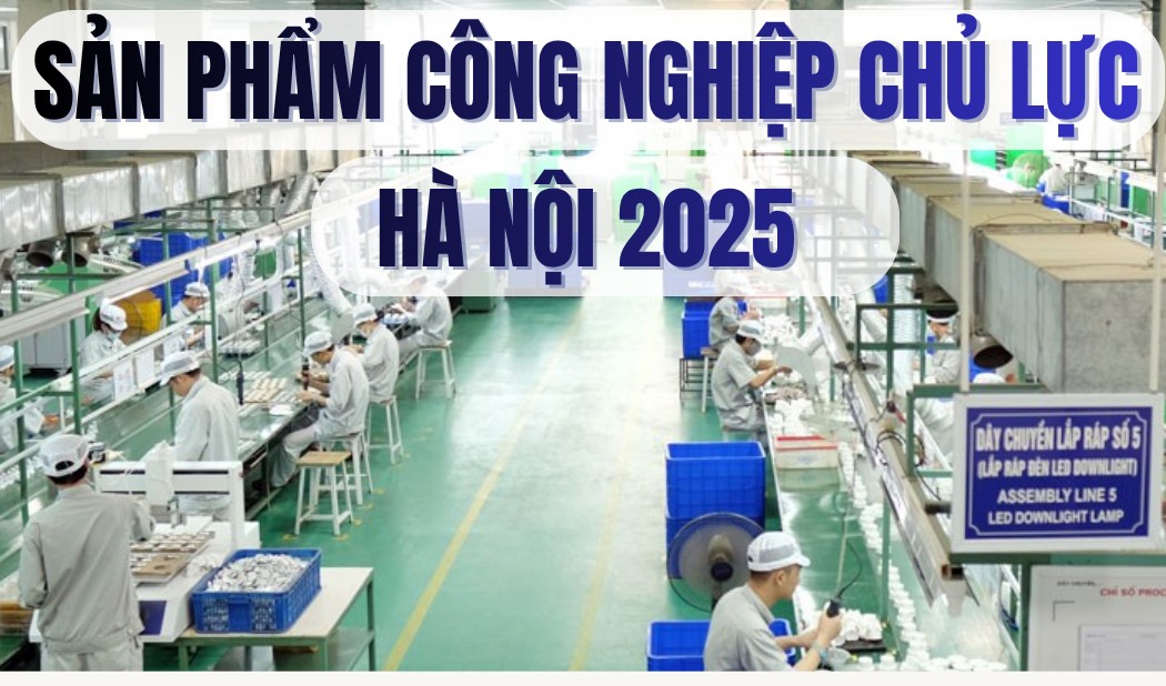 Sản phẩm công nghiệp chủ lực thành phố Hà Nội năm 2025