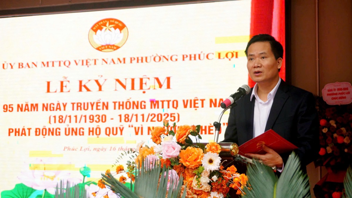 Phường Phúc Lợi phát huy khối đại đoàn kết toàn dân, lan tỏa phong trào xây dựng đô thị văn minh Phường Phúc Lợi phát huy khối đại đoàn kết toàn dân, lan tỏa phong trào xây dựng đô thị văn minh