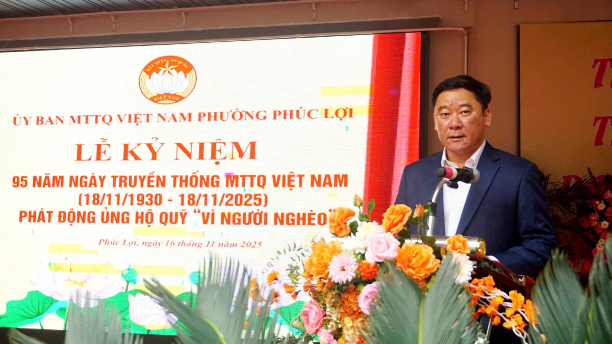 Phường Phúc Lợi phát huy khối đại đoàn kết toàn dân, lan tỏa phong trào xây dựng đô thị văn minh Phường Phúc Lợi phát huy khối đại đoàn kết toàn dân, lan tỏa phong trào xây dựng đô thị văn minh