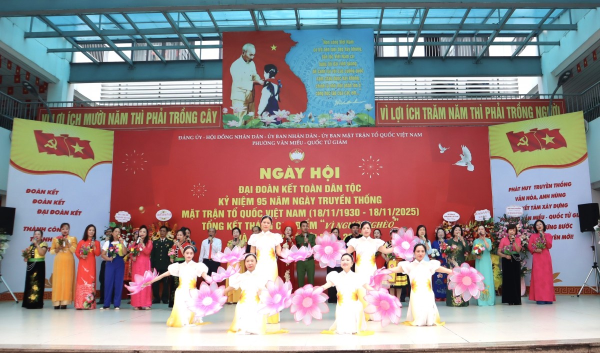 Ngày hội Đại đoàn kết toàn dân tộc phường Văn Miếu - Quốc Tử Giám: Lan tỏa tinh thần gắn kết, xây dựng cộng đồng văn minh