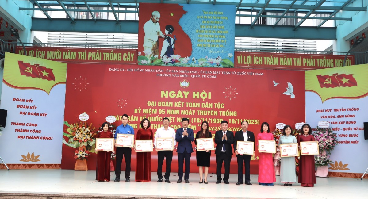 Ngày hội Đại đoàn kết toàn dân tộc phường Văn Miếu - Quốc Tử Giám: Lan tỏa tinh thần gắn kết, xây dựng cộng đồng văn minh