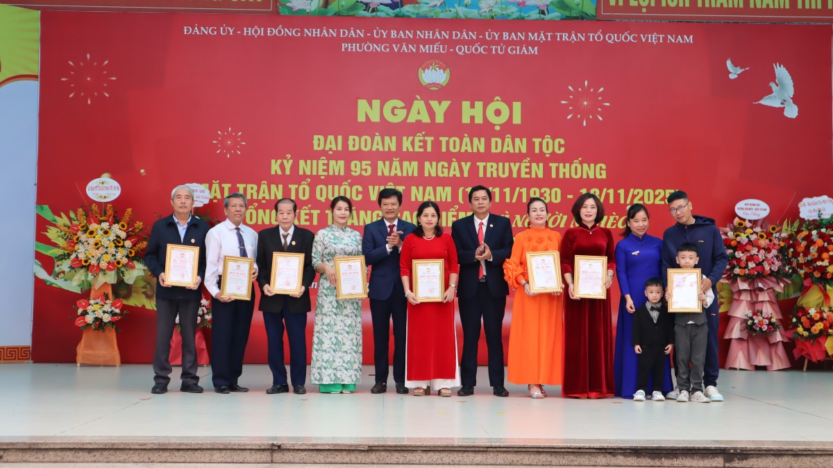 Ngày hội Đại đoàn kết toàn dân tộc phường Văn Miếu - Quốc Tử Giám: Lan tỏa tinh thần gắn kết, xây dựng cộng đồng văn minh