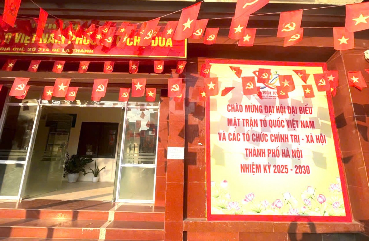 Tưng bừng khí thế chào mừng Đại hội đại biểu MTTQ Việt Nam thành phố Hà Nội lần thứ XVIII