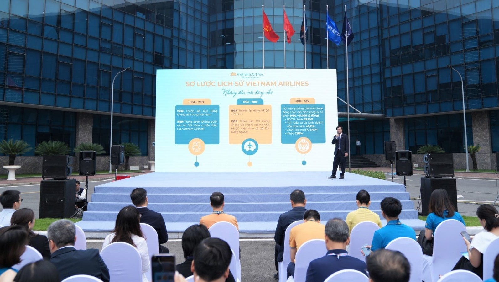 Talkshow với phần chia sẻ chân thật từ những cán bộ nhân viên tiêu biểu của Vietnam Airlines thu hút sự chú ý của đông đảo sinh viên. Những câu chuyện nghề, bài học thực tế và hành trình trưởng thành được chia sẻ bởi đại diện Ban Tổ chức nhân lực, Trưởng Chi nhánh Vietnam Airlines tại Trung Quốc và đại diện Khối kỹ thuật đã truyền cảm hứng mạnh mẽ cho các bạn trẻ tham dự. Talkshow với phần chia sẻ chân thật từ những cán bộ nhân viên tiêu biểu của Vietnam Airlines thu hút sự chú ý của đông đảo sinh viên. Những câu chuyện nghề, bài học thực tế và hành trình trưởng thành được chia sẻ bởi đại diện Ban Tổ chức nhân lực, Trưởng Chi nhánh Vietnam Airlines tại Trung Quốc và đại diện Khối kỹ thuật đã truyền cảm hứng mạnh mẽ cho các bạn trẻ tham dự.