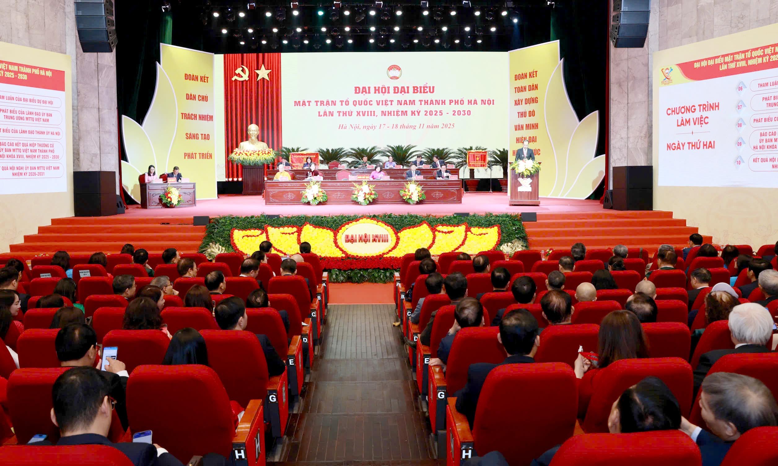 TRỰC TUYẾN: Khai mạc Đại hội đại biểu MTTQ Việt Nam thành phố Hà Nội lần thứ XVIII, nhiệm kỳ 2025 - 2030 TRỰC TUYẾN: Khai mạc Đại hội đại biểu MTTQ Việt Nam thành phố Hà Nội lần thứ XVIII, nhiệm kỳ 2025 - 2030