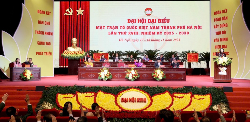 Đại hội XVIII MTTQ Việt Nam thành phố Hà Nội: Dấu mốc đổi mới, khơi dậy khát vọng phát triển Thủ đô