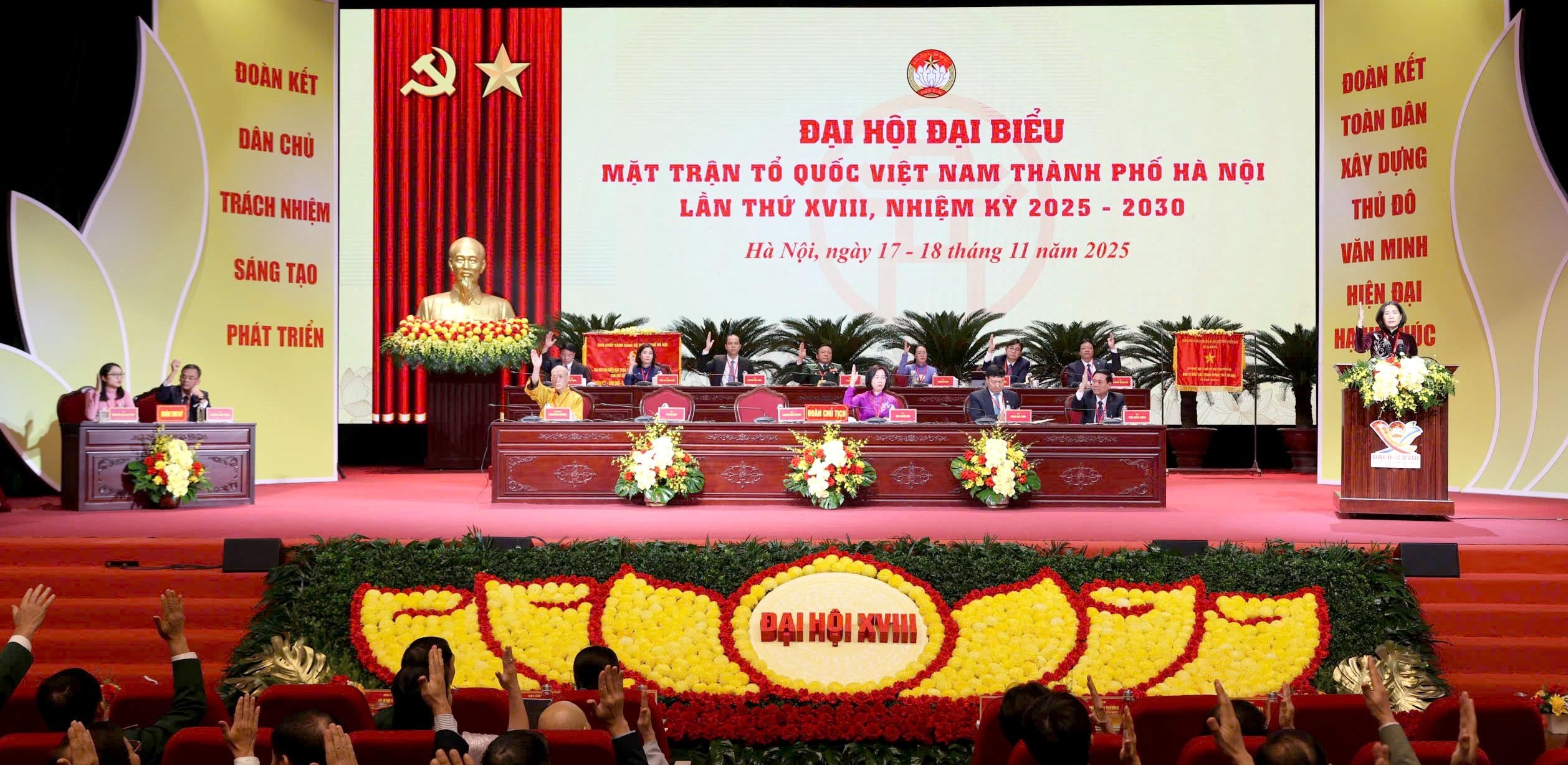 Đại hội XVIII MTTQ Việt Nam thành phố Hà Nội: Dấu mốc đổi mới, khơi dậy khát vọng phát triển Thủ đô