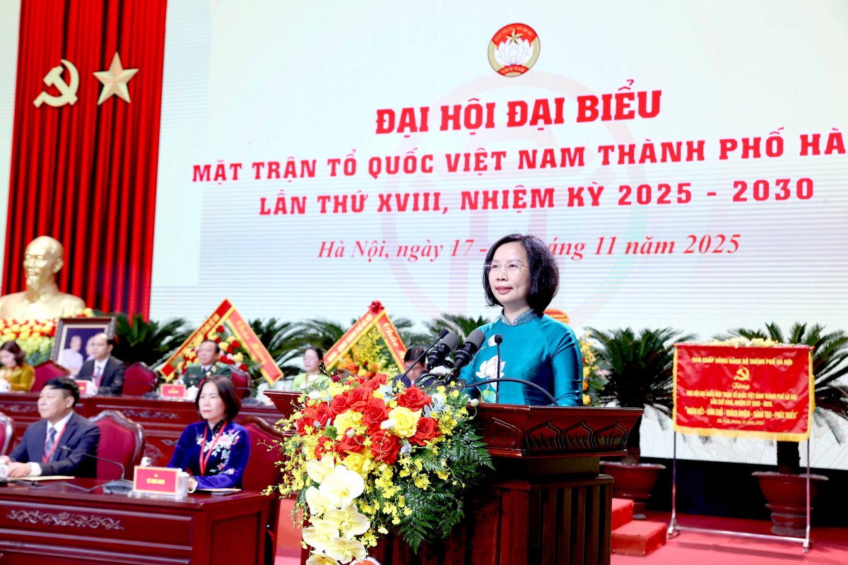 TRỰC TUYẾN: Khai mạc trọng thể Đại hội MTTQ Việt Nam thành phố Hà Nội lần thứ XVIII, nhiệm kỳ 2025 - 2030 TRỰC TUYẾN: Khai mạc trọng thể Đại hội MTTQ Việt Nam thành phố Hà Nội lần thứ XVIII, nhiệm kỳ 2025 - 2030