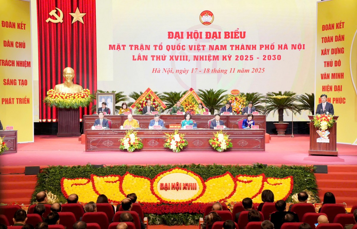 Danh sách 126 vị tham gia Ủy ban MTTQ Việt Nam thành phố Hà Nội khóa XVIII, nhiệm kỳ 2025 - 2030