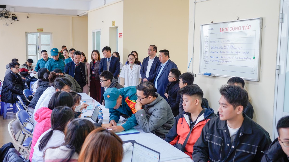 Đồng hành cùng thanh niên, hoàn thành tốt công tác khám tuyển nghĩa vụ quân sự