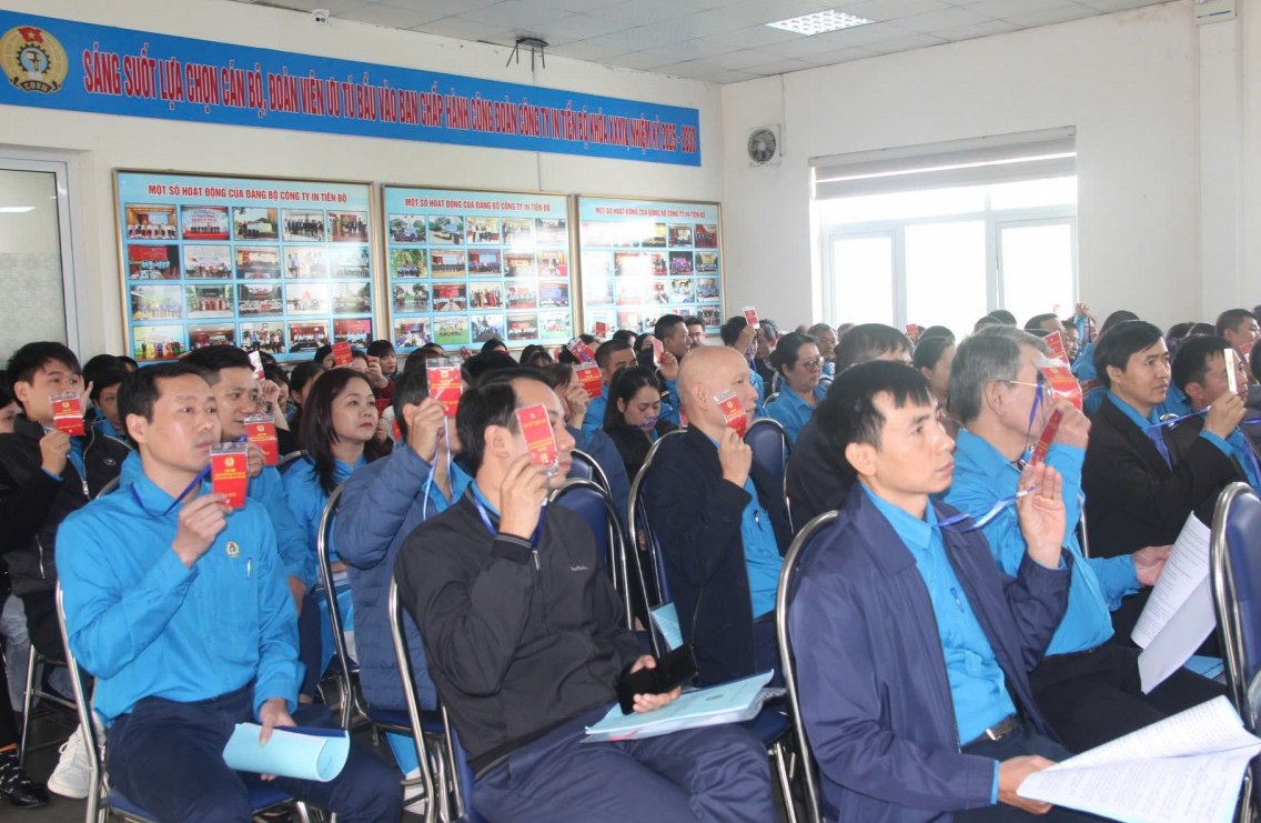 Đại hội Công đoàn Công ty In Tiến Bộ lần thứ XXXIV, nhiệm kỳ 2025 - 2023