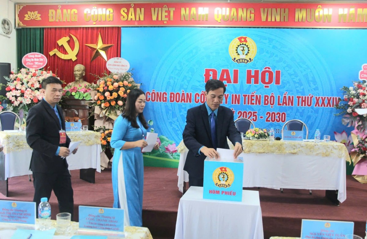 Đại hội Công đoàn Công ty In Tiến Bộ lần thứ XXXIV, nhiệm kỳ 2025 - 2023