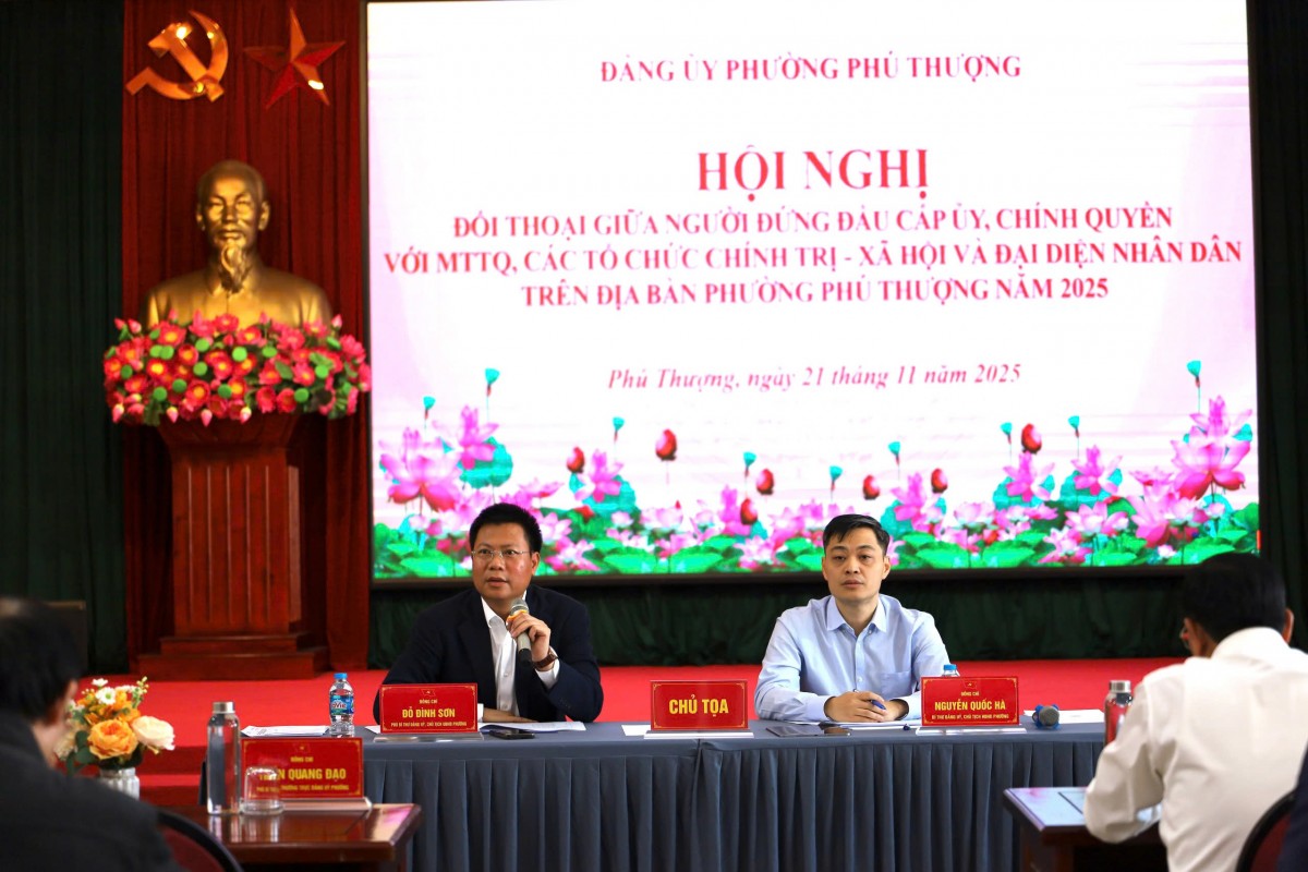 Nhiều “điểm nghẽn” về hành chính, môi trường được tháo gỡ tại đối thoại ở phường Phú Thượng Nhiều “điểm nghẽn” về hành chính, môi trường được tháo gỡ tại đối thoại ở phường Phú Thượng