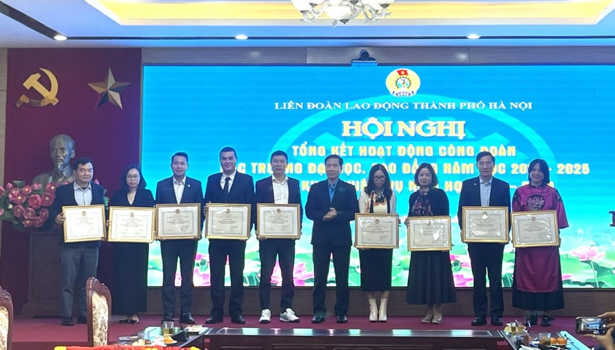 Hà Nội: Tổng kết hoạt động Công đoàn các trường Đại học, Cao đẳng năm học 2024 - 2025 Hà Nội: Tổng kết hoạt động Công đoàn các trường Đại học, Cao đẳng năm học 2024 - 2025