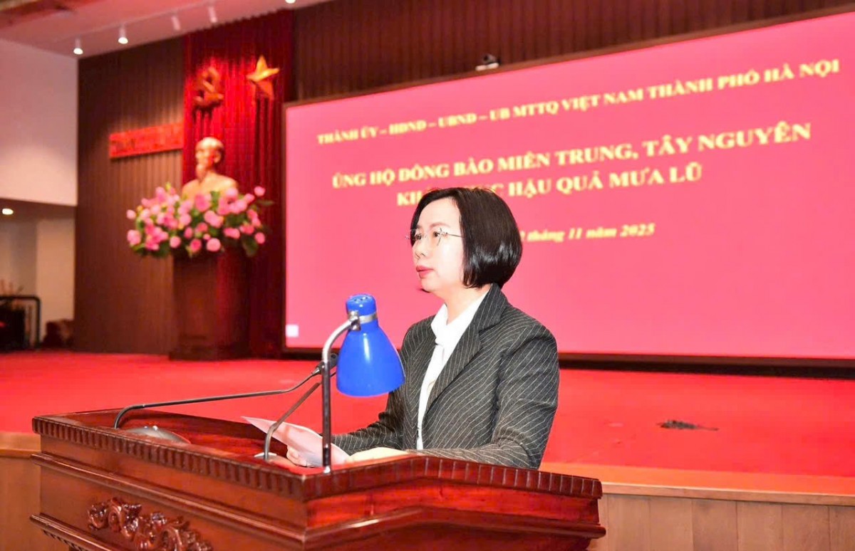 Hà Nội phát động toàn dân chung tay ủng hộ đồng bào miền Trung - Tây Nguyên vượt qua mưa lũ