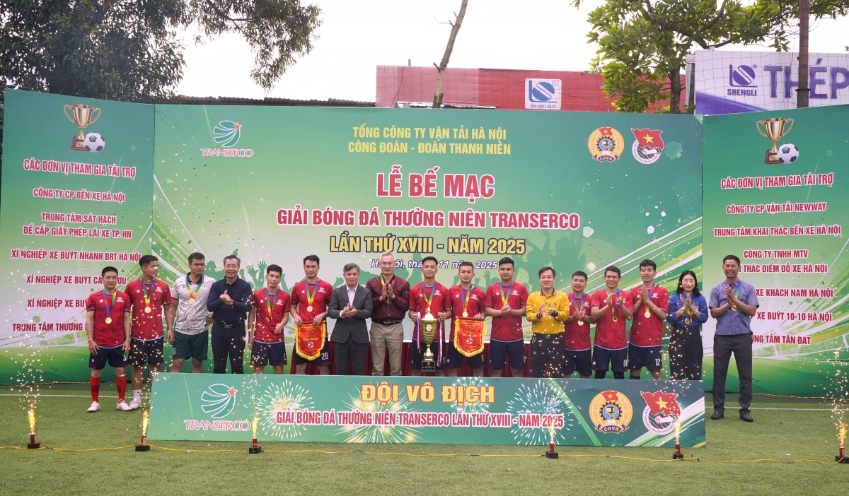 Giải bóng đá thường niên Transerco khép lại với nhiều dư âm đẹp