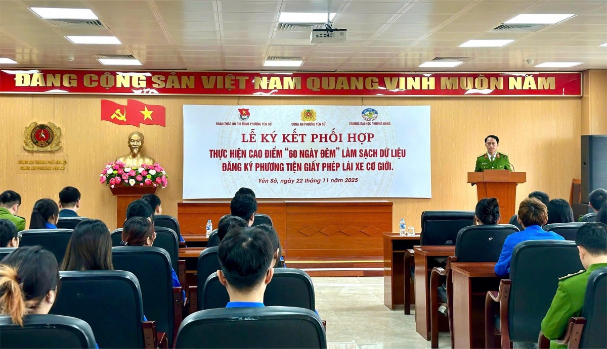 Phường Yên Sở huy động lực lượng trẻ tham gia cao điểm làm sạch dữ liệu phương tiện Phường Yên Sở huy động lực lượng trẻ tham gia cao điểm làm sạch dữ liệu phương tiện