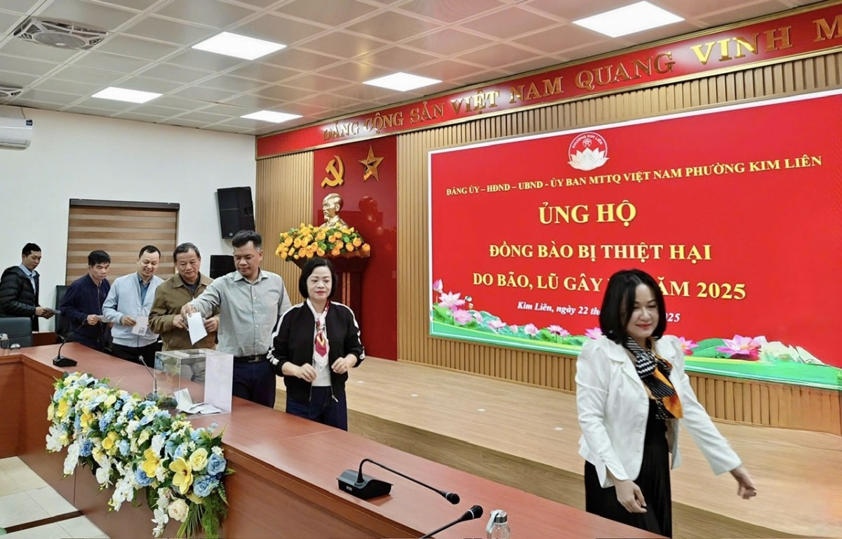 Hà Nội đồng loạt phát động ủng hộ đồng bào vùng lũ miền Trung, Tây Nguyên