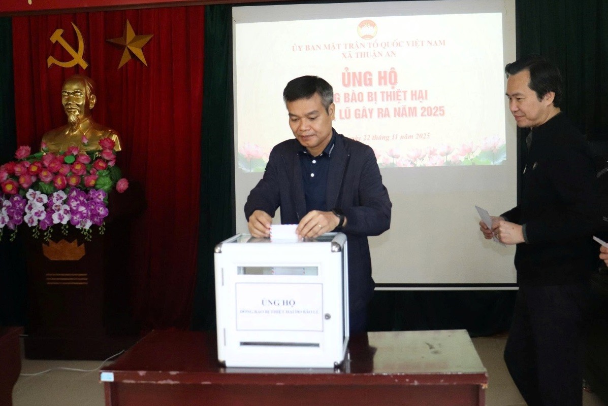 Xã Thuận An: Phát huy truyền thống “Thương người như thể thương thân”, hướng về đồng bào vùng mưa lũ