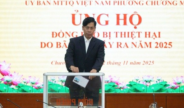 Lan tỏa nghĩa tình từ phường Chương Mỹ đến đồng bào vùng lũ