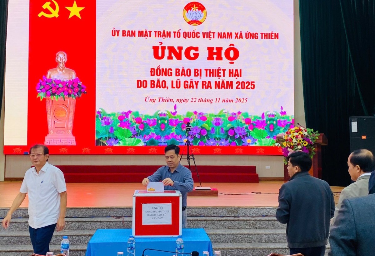 Xã Ứng Thiên đồng lòng hưởng ứng Lời kêu gọi của Chủ tịch Ủy ban Trung ương MTTQ Việt Nam