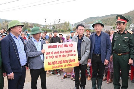 Thành phố Hà Nội hỗ trợ các tỉnh Miền Trung Tây Nguyên khắc phục hậu quả mưa lũ Thành phố Hà Nội hỗ trợ các tỉnh miền Trung, Tây Nguyên khắc phục hậu quả mưa, lũ