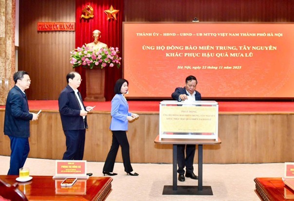 Thành phố Hà Nội hỗ trợ các tỉnh Miền Trung Tây Nguyên khắc phục hậu quả mưa lũ Thành phố Hà Nội hỗ trợ các tỉnh miền Trung, Tây Nguyên khắc phục hậu quả mưa, lũ