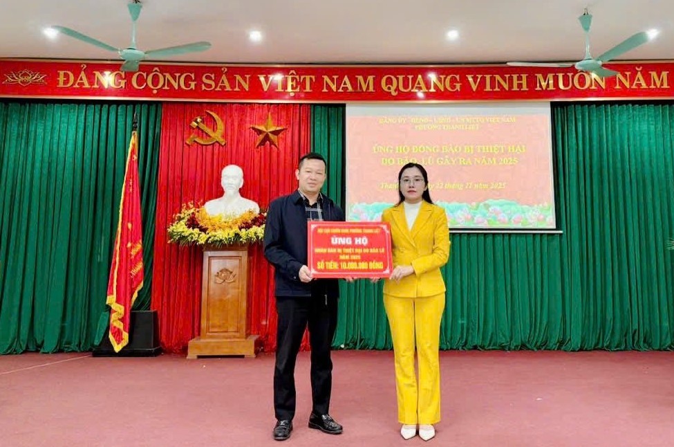 Phường Thanh Liệt chung tay hướng về đồng bào vùng lũ, lan tỏa tinh thần “lá lành đùm lá rách”