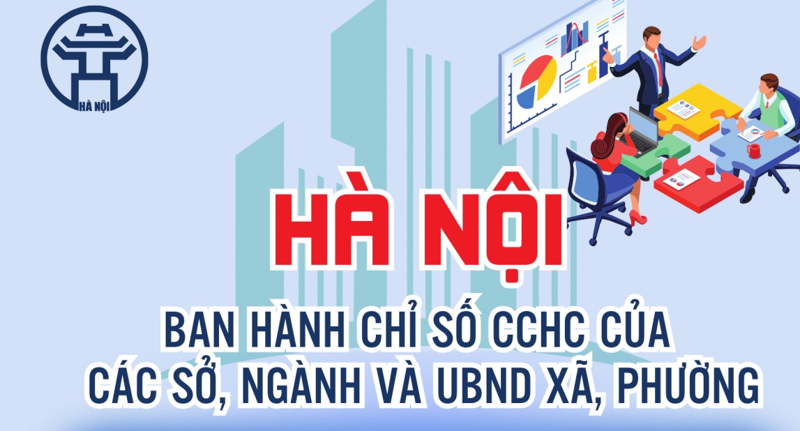 Hà Nội ban hành Chỉ số cải cách hành chính của các sở, ngành và UBND xã, phường
