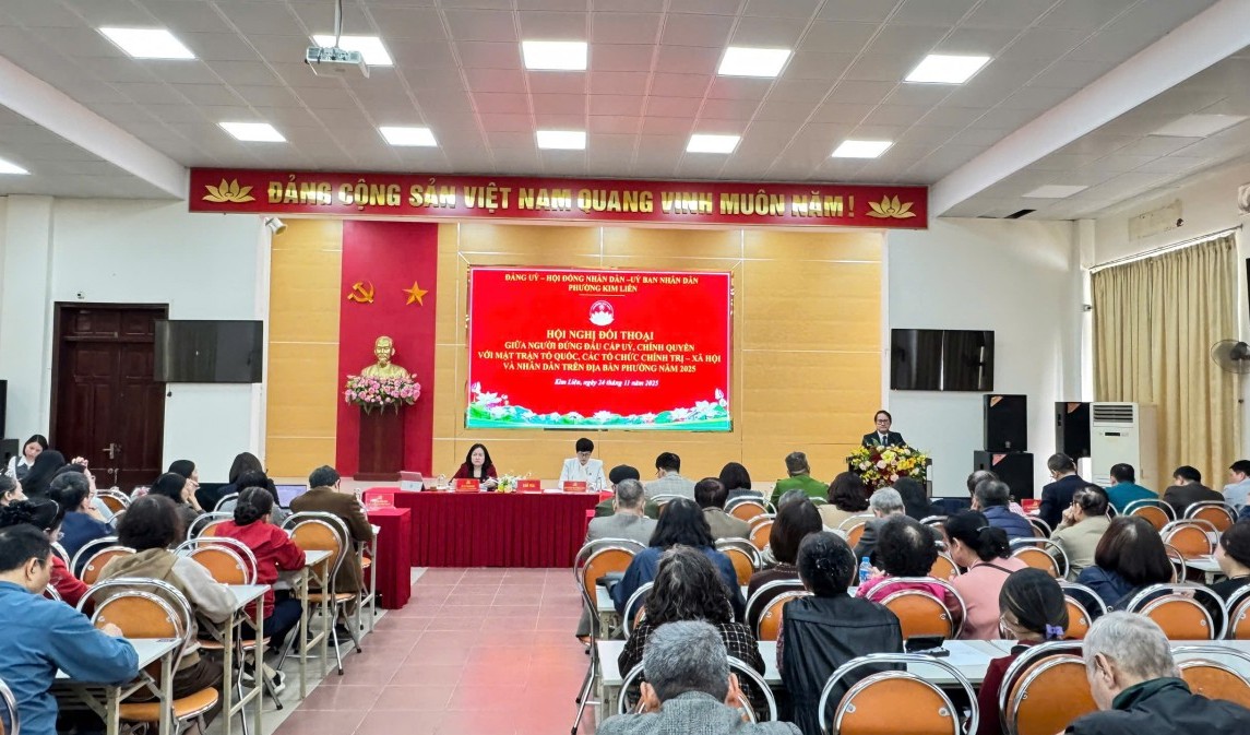 Phường Kim Liên đối thoại với Nhân dân năm 2025: Thẳng thắn, dân chủ, tập trung giải quyết vấn đề dân sinh bức xúc