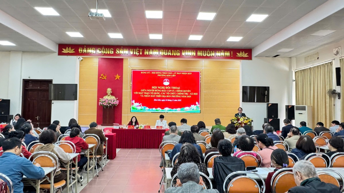 Phường Kim Liên đối thoại với Nhân dân năm 2025: Thẳng thắn, dân chủ, tập trung giải quyết vấn đề dân sinh bức xúc