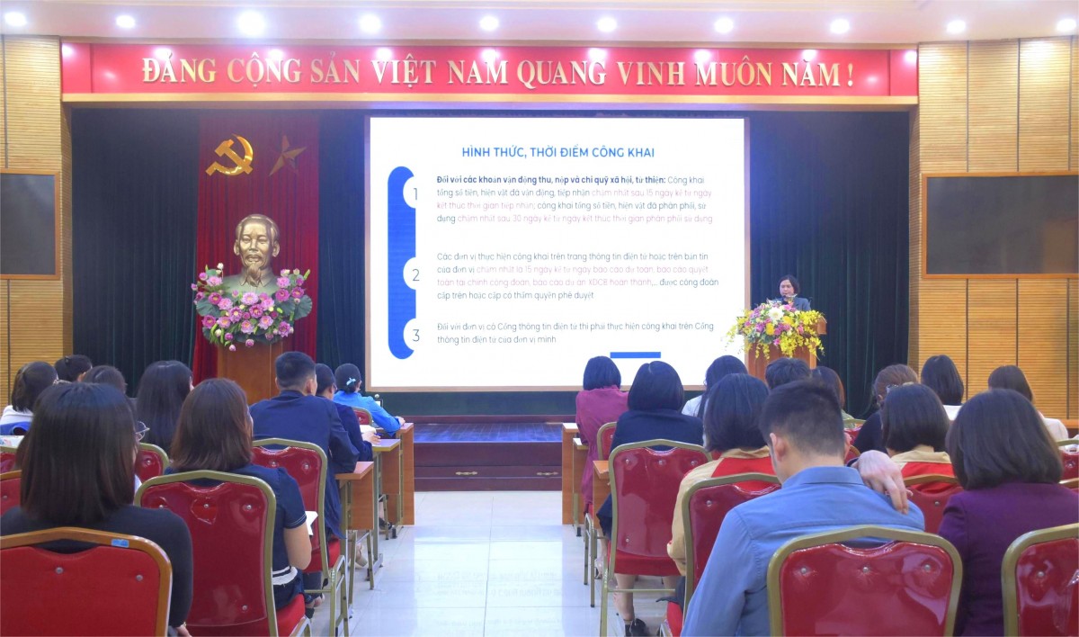 Công đoàn phường Cửa Nam tổ chức tập huấn nghiệp vụ tài chính công đoàn năm 2025