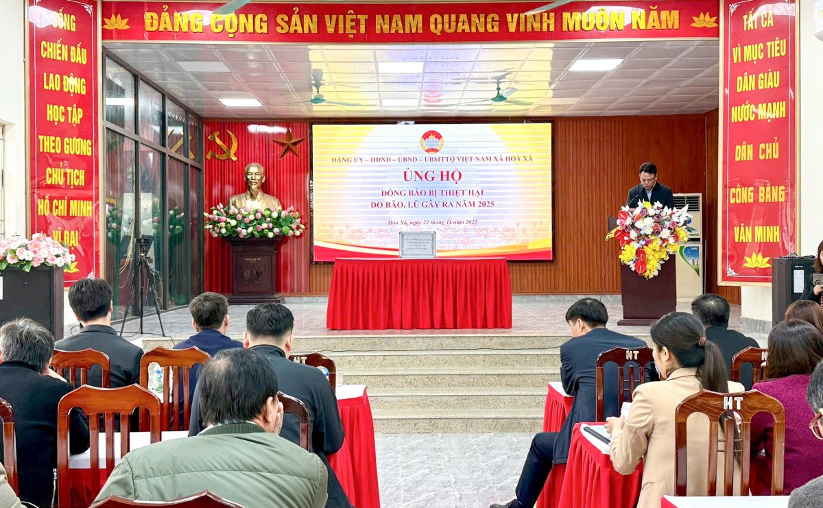 Xã Hòa Xá huy động hỗ trợ miền Trung, Tây Nguyên