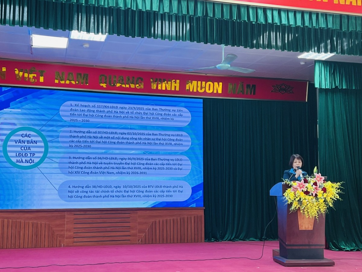 Tập huấn sâu về công tác tổ chức Đại hội và tài chính Công đoàn cho hơn 200 cán bộ