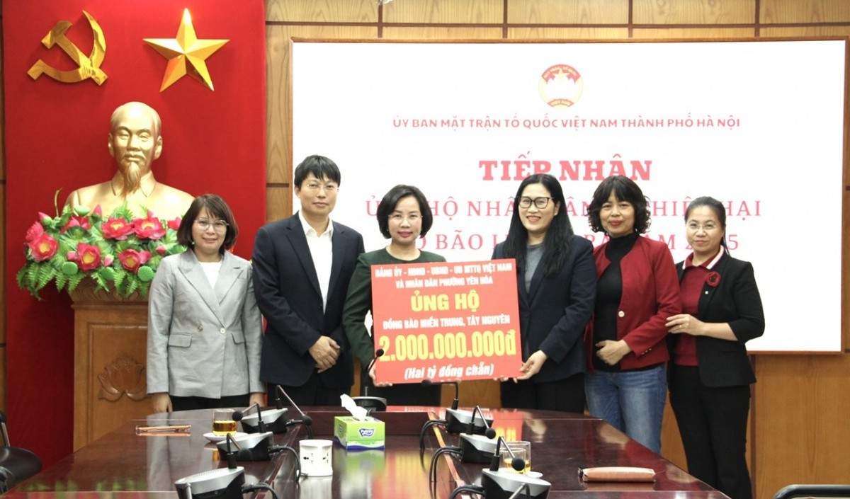 Hà Nội: Tiếp nhận hơn 22 tỷ đồng ủng hộ đồng bào bị thiệt hại do mưa, lũ gây ra