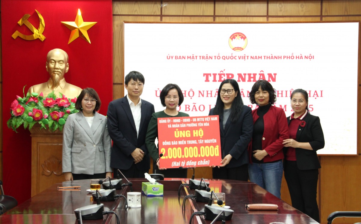 Hà Nội: Tiếp nhận hơn 22 tỷ đồng ủng hộ đồng bào bị thiệt hại do mưa, lũ gây ra