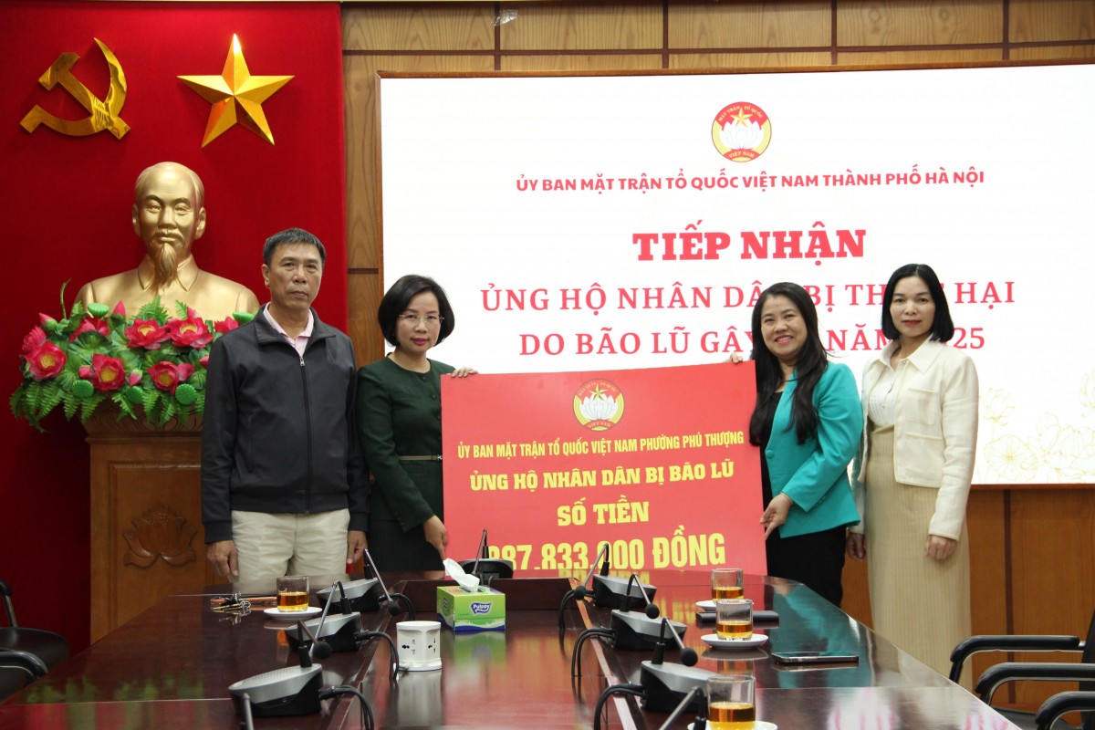 Hà Nội: Tiếp nhận hơn 22 tỷ đồng ủng hộ đồng bào bị thiệt hại do mưa, lũ gây ra