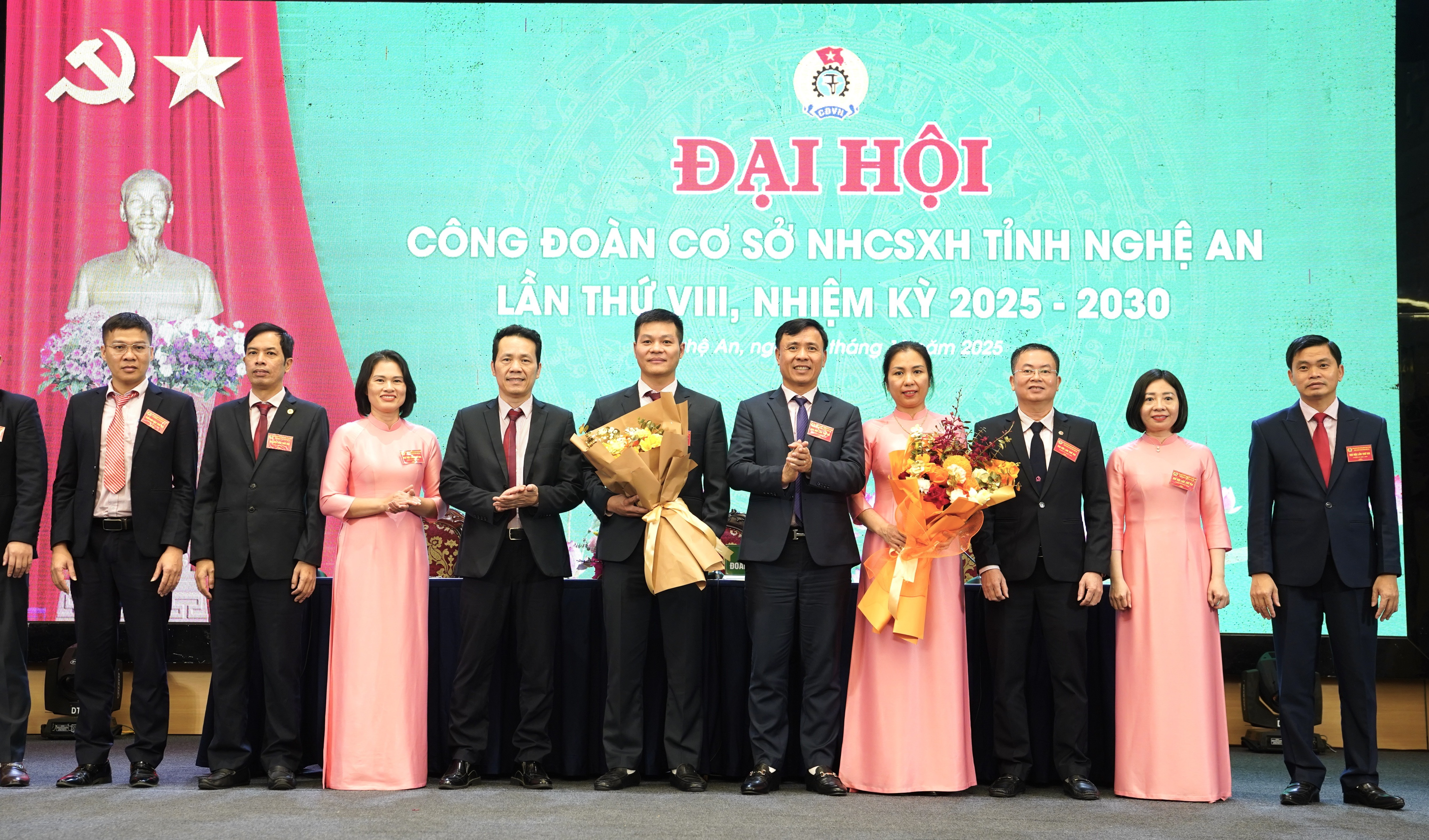 Công đoàn NHCSXH tỉnh Nghệ An tổ chức Đại hội lần thứ XIII, nhiệm kỳ 2025 - 2030