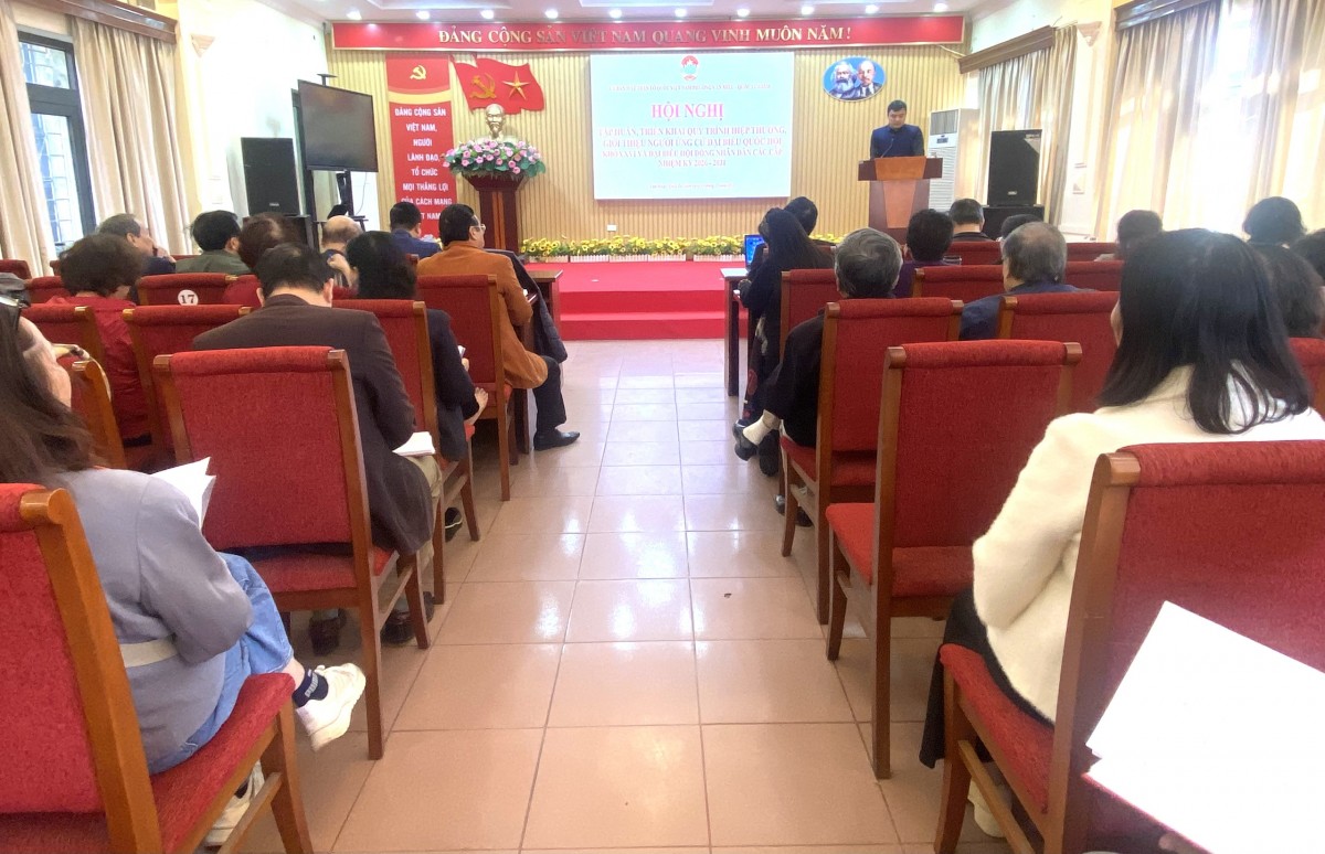 Ủy ban MTTQ phường Văn Miếu – Quốc Tử Giám tập huấn công tác bầu cử đại biểu Quốc hội và HĐND các cấp nhiệm kỳ 2026-2031 Ủy ban MTTQ phường Văn Miếu – Quốc Tử Giám tập huấn công tác bầu cử đại biểu Quốc hội và HĐND các cấp nhiệm kỳ 2026-2031