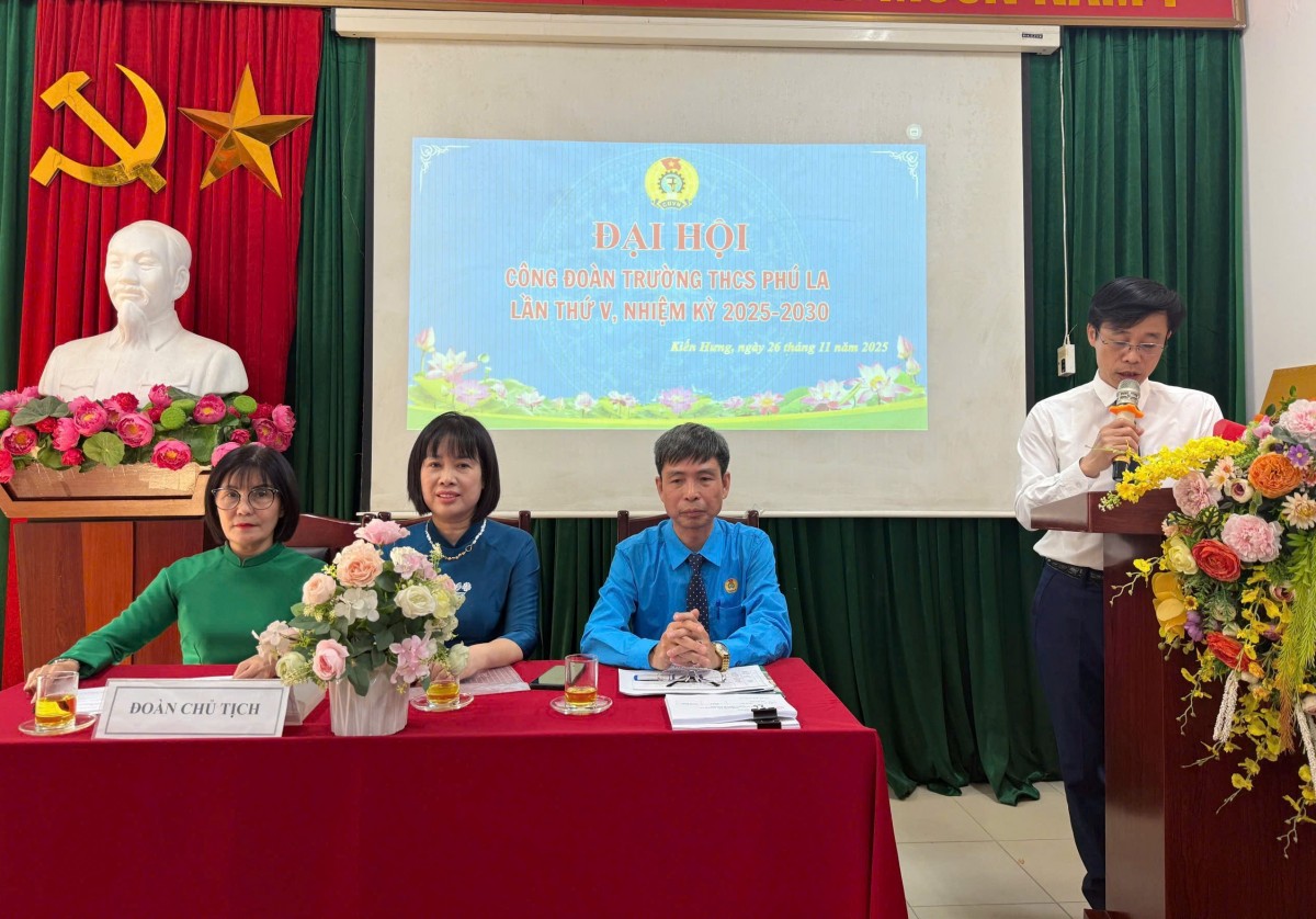 Đại hội Công đoàn Trường THCS Phú La thành công, tạo khí thế mới cho nhiệm kỳ 2025 - 2030 Công đoàn Trường THCS Phú La: Đổi mới theo hướng thiết thực, hiệu quả