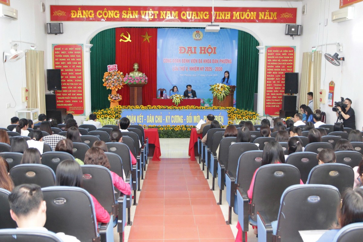 Đại hội Công đoàn Bệnh viện Đa khoa Đan Phượng nhiệm kỳ 2025 - 2030 Đại hội Công đoàn Bệnh viện Đa khoa Đan Phượng nhiệm kỳ 2025 - 2030